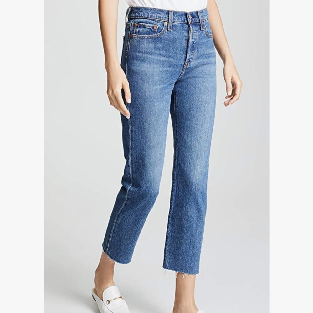 Levi’s Women's Wedgie Straight Jeans, Love Triangle, Blue, 27